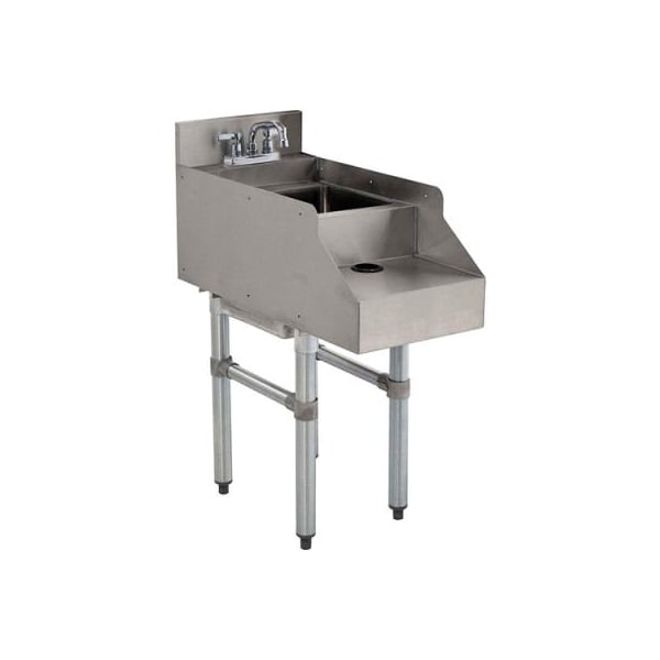 Advance Tabco Blender Station w/Dump Sink and Faucet, 12"Wx26"Dx33-3/8"H, Stainless Steel CR-RS-12 - main